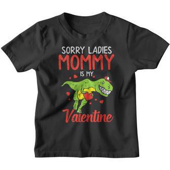 Kids Sorry Ladies Mommy Valentine Trex Valentines Day Youth T-shirt - Thegiftio UK