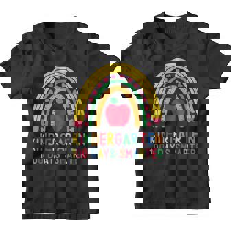 Kindergarten 100 Days Smarter Rainbow 100Th Day Of School V3 Youth T-shirt - Seseable