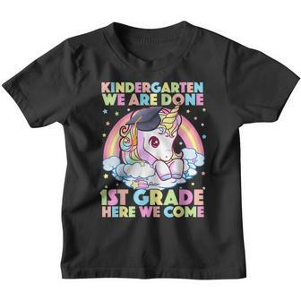 Kindergarten Graduation Magical Unicorn Gifts Girls Youth T-shirt | Mazezy