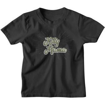 Kitty Mama Distressed Look Short Sleeved Youth T-shirt - Thegiftio UK