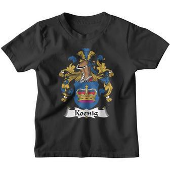 Koenig Family Crest German Family Crests Youth T-shirt - Thegiftio UK
