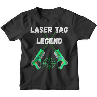 Laser Tag Legend Indoor Lasertag Squad Team Games Player Youth T-shirt | Mazezy