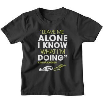 Leave Me Alone I Know What Im Doing Shirt Youth T-shirt - Thegiftio UK