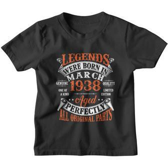 Legend 1938 Vintage 85Th Birthday Born In March 1938 Youth T-shirt - Monsterry