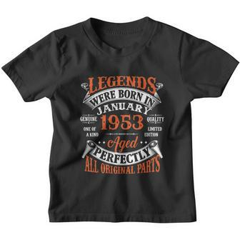 Legend 1953 Vintage 70Th Birthday Born In January 1953 Youth T-shirt - Monsterry