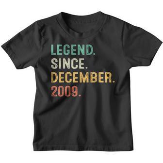 Legend Since December 2009 13Th Birthday Gifts 13 Years Old V2 Youth T-shirt - Thegiftio UK