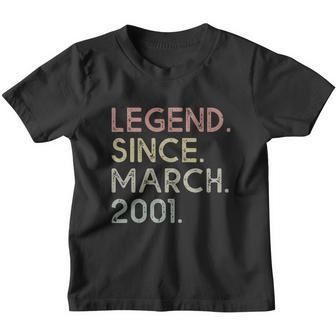 Legend Since March 2001 18Th Birthday 18 Years Old Youth T-shirt - Monsterry UK