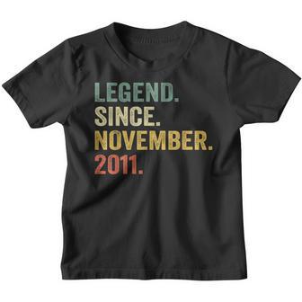 Legend Since November 2011 11Th Birthday Gifts 11 Years Old V2 Youth T-shirt - Thegiftio UK
