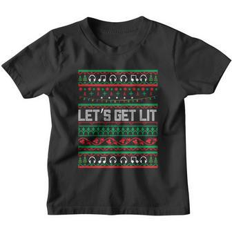 Let S Get Lit Ugly Christmas Gift Youth T-shirt - Monsterry UK