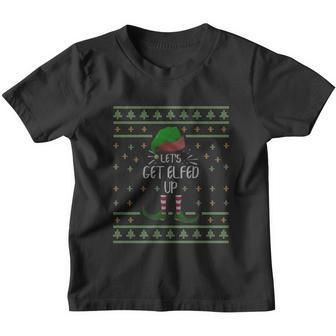 Lets Get Ed Up Funny Ugly Christmas Sweater Cute Gift Youth T-shirt - Monsterry AU
