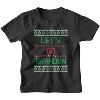 Lets Go Brandon Gift Ugly Christmas Gift Youth T-shirt - Monsterry