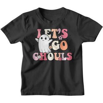 Lets Go Ghouls Spooky Season Halloween Trick Or Treat Retro Youth T-shirt - Thegiftio UK