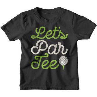 Lets Par Golf Player Golfer Dad Papa Men Funny Youth T-shirt - Thegiftio UK