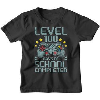 Level 100 Days Of School Completed Gamer 100Th Day Game V3 Youth T-shirt - Thegiftio UK