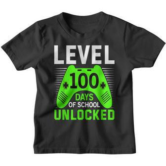 Level 100 Days Of School Unlocked Awesome Students Teachers Youth T-shirt - Seseable