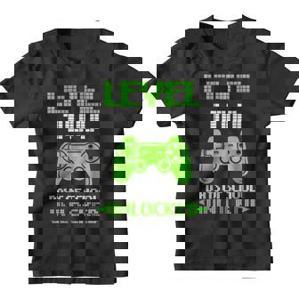 Level 100 Days Of School Unlocked Gamer Video Games Boys Youth T-shirt | Mazezy