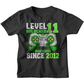 Level 11 Unlocked Funny Video Gamer 11Th Birthday Gift V4 Youth T-shirt - Seseable