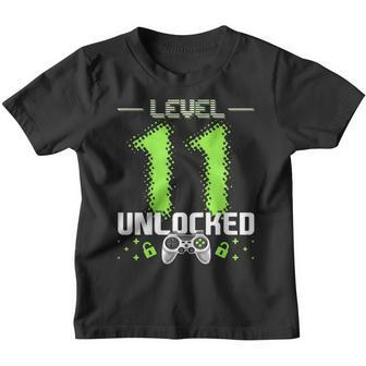 Level 11 Unlocked Video Gamer 11Th Birthday Gamer Gift Boys Youth T-shirt | Mazezy DE