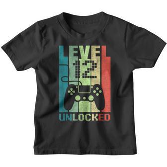Level 12 Birthday Boy 12 Year Old Video Games Gaming Gift Youth T-shirt - Thegiftio UK