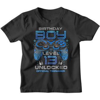 Level 13 Unlocked Awesome Since 2009 13Th Birthday Gaming V5 Youth T-shirt - Thegiftio UK