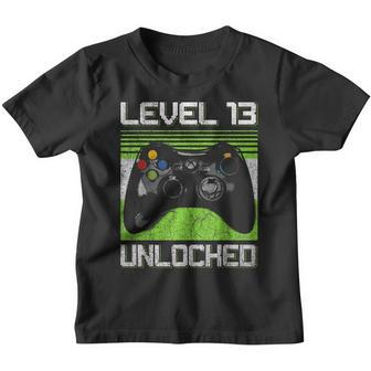 Level 13 Unlocked Video Gamer 13 Year Old 13Th Birthday Youth T-shirt - Seseable