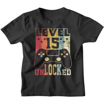 Level 15 Unlocked Video Gamer 15Th Birthday Gifts Boy Youth T-shirt - Thegiftio UK