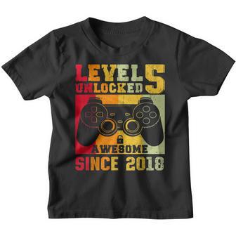 Level 5 Unlocked Awesome 2018 Video Game 5Th Birthday Boy V2 Youth T-shirt - Thegiftio UK