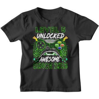 Level 5 Unlocked Awesome 2018 Video Game 5Th Birthday Gift V3 Youth T-shirt - Thegiftio UK