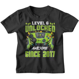 Level 6 Unlocked Awesome 2017 Video Game 6Th Birthday Gift V3 Youth T-shirt - Thegiftio UK