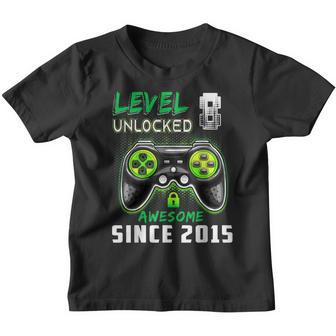 Level 8 Unlocked Awesome 2015 Video Game 8Th Birthday Boys V3 Youth T-shirt - Thegiftio UK