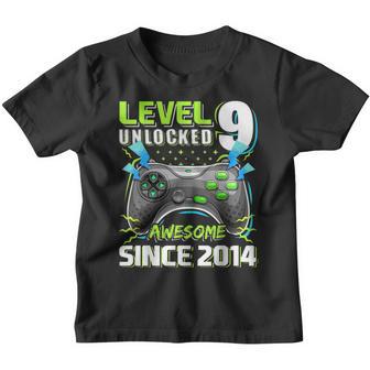Level 9 Unlocked Awesome 2014 Video Game 9Th Birthday Boy V2 Youth T-shirt - Thegiftio UK
