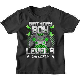 Level 9 Unlocked Gamer 9Th Birthday Gift Video Game Lovers V2 Youth T-shirt - Thegiftio UK