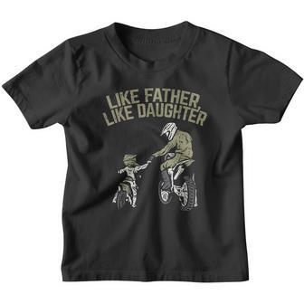 Like Father Daughter Dirt Bike Cute Matching Motocross Gift Youth T-shirt - Thegiftio UK