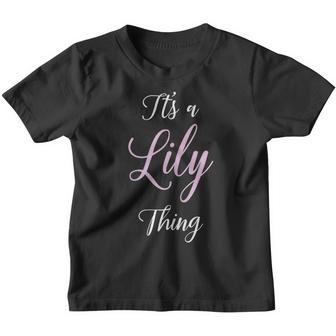 Lily Name Personalized Women Birthday Pink Cute Girl Gift Youth T-shirt - Thegiftio UK