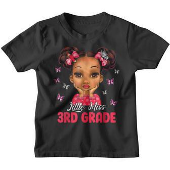 Little Miss 3Rd Grade Girls 100Th Day Of School Youth T-shirt - Thegiftio UK