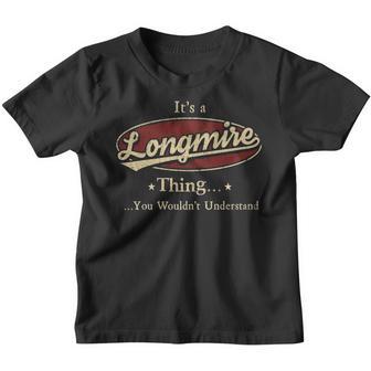 Longmire Shirt Personalized Name Gifts T Shirt Name Print T Shirts Shirts With Name Longmire Youth T-shirt - Thegiftio UK