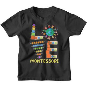 Love Teacher Montessori Education Back To School Youth T-shirt | Seseable CA