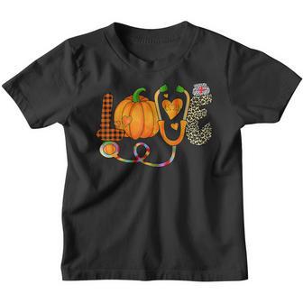 Love Turkey Rn Nurse Thanksgiving Pumpkin Registered Nurse V2 Youth T-shirt - Thegiftio UK