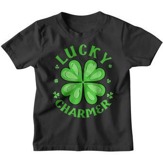 Lucky Charmer Funny St Patricks Day Boy Kids Girl Youth T-shirt - Thegiftio UK