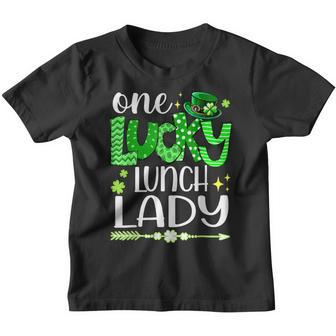 Lucky Shamrock One Lucky Lunch Lady St Patricks Day School Youth T-shirt - Thegiftio UK