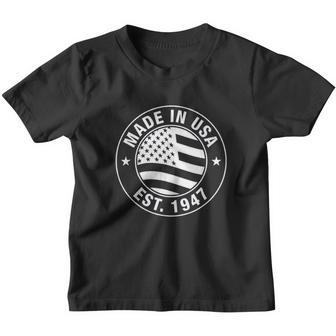 Made In 1947 75 Years Old 75Th Birthday Youth T-shirt - Thegiftio UK