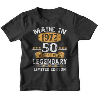 Made In 1972 50 Years Old Gifts 50Th Birthday Gift For Men Youth T-shirt - Thegiftio UK