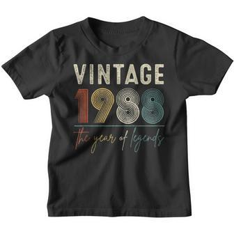 Made In 1988 35 Years Old Vintage 1988 35Th Birthday Gifts Youth T-shirt - Thegiftio UK