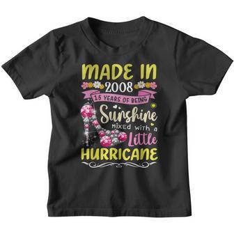 Made In 2008 15 Year Old 15Th Birthday Gift For Girl Women Youth T-shirt - Thegiftio UK