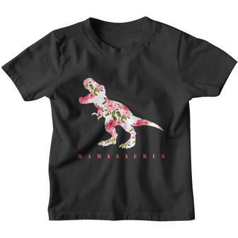 Mamasaurus With Floral Dinosaur Shirt Youth T-shirt - Thegiftio UK