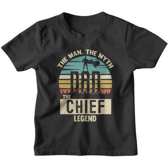 Man Myth Legend Dad Chief Amazing Daddy Novelty Gift Youth T-shirt - Monsterry UK