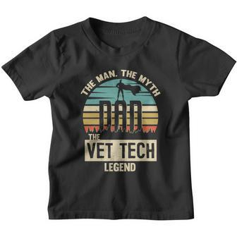 Man Myth Legend Dad Vet Tech Great Gift Youth T-shirt - Monsterry