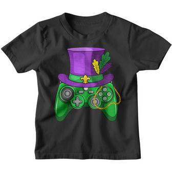 Mardi Gras Video Game Controller Jester Hat Costume Kids V12 Youth T-shirt | Seseable CA