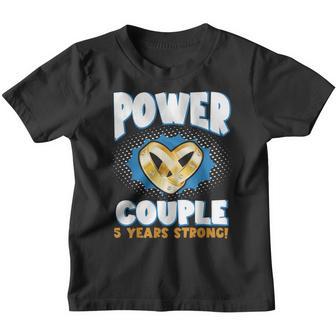 Married 5 Years Couple 5Th Wedding Anniversary For Him Her Youth T-shirt - Thegiftio UK