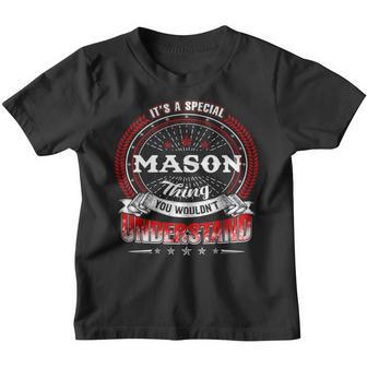 Mason Shirt Family Crest Mason T Shirt Mason Clothing Mason Tshirt Mason Tshirt Gifts For The Mason Youth T-shirt - Thegiftio UK